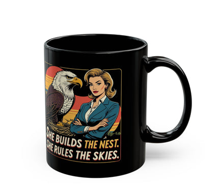 Empowered Woman Mug, She Builds the Nest..