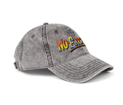 Vintage Cap with No Excuses Motif